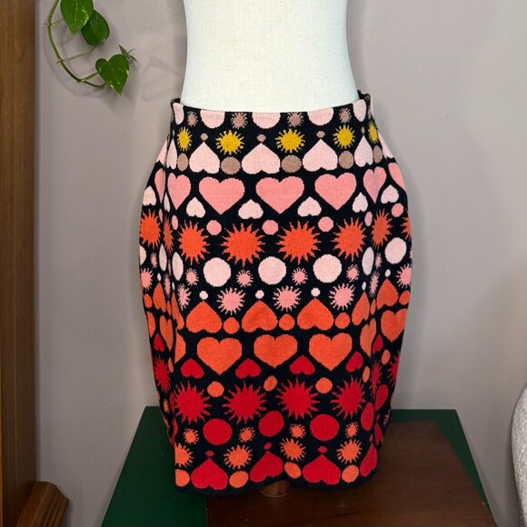 Anthropologie Graphic Knit Pencil Skirt – Women's Size Large - Picture 1 of 9